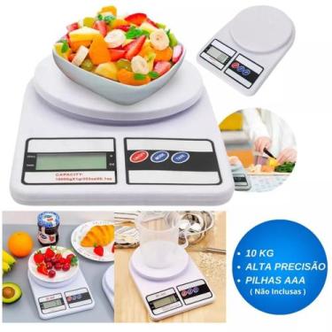 Imagem de Balança de Cozinha Display Digital Medidas Prática 10Kg - HUVI