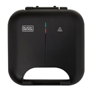 Imagem de BLACK+DECKER Grill Elétrico e Máquina de Waffle 2 em 1, Sanduicheira Grill com Chapas Antiaderente, Ideal para Waffles, Carnes e Outros Alimentos, Modelo GW750, 110V