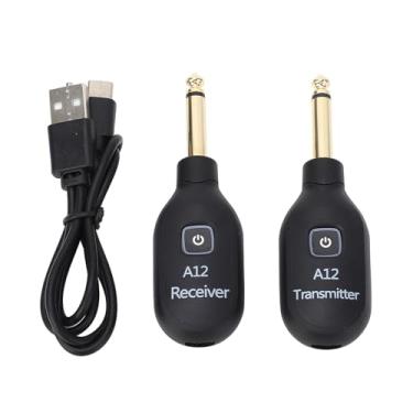 Imagem de Transmissor e Receptor de Guitarra, Receptor Transmissor de de Guitarra Com Plug de 2,4 GHz e 6,35 Mm para Teclado de Violino Baixo