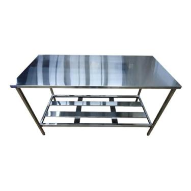 Imagem de Mesa Inox Industrial Nortinox 140cm X 70cm X 90cm