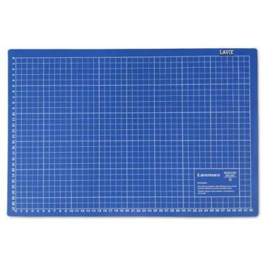 Imagem de Base De Corte Dupla Face A3 45x30 Patchwork Artesanato Azul - LANMAX