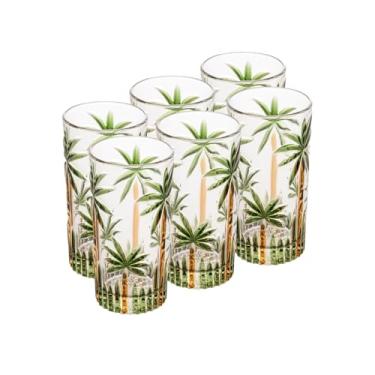 Imagem de WOLFF - Conjunto 6 Copos Altos de Cristal Palm Tree Handpaint 360ml