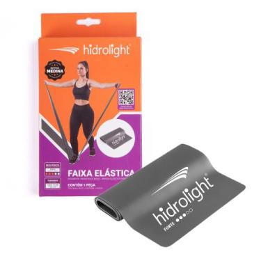 Imagem de Faixa Elástica Hidrolight TPE Forte Cinza, Cinza, Único
