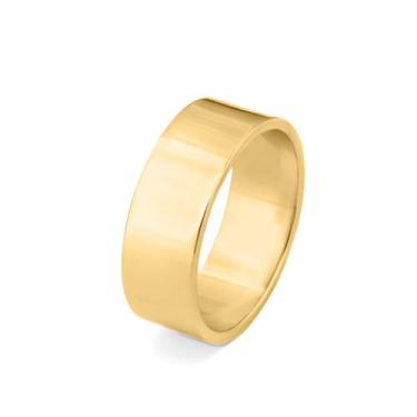 Imagem de Aliança Ishizaki 7 mm Reta Ouro 18K - Ishizaki Alianças, Amarelo, 16