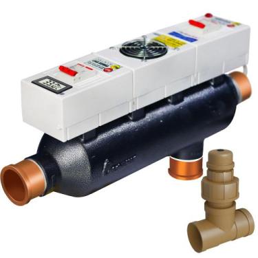 Imagem de Aquecimento De Piscina 14kw Instalação Fácil Com Ionizador - Globalmar