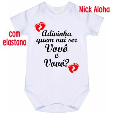 Imagem de body bebê adivinha quem vai ser vovô e vovó cód 2256 - nick aloha, Bra