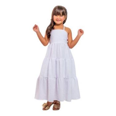 Imagem de Vestido Longo Moda Infantil Lançamento Tendência Midi Menina - Mimos D