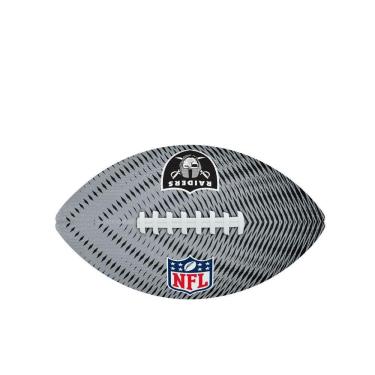 Imagem de Bola De Futebol Americano Nfl Tailgate Jr Las Vegas Raiders - Wilson Preto-cinza