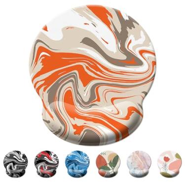 Imagem de Mouse pad para jogos, suporte de pulso, mouse pad ergonômico com descanso de pulso, mouse pad confortável com descanso de pulso suave, mouse pads para alívio da dor para base antiderrapante,