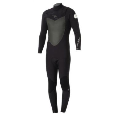 Imagem de Rip Curl Roupa de mergulho com zíper no peito com bomba flash 2/2, preto, GG alto