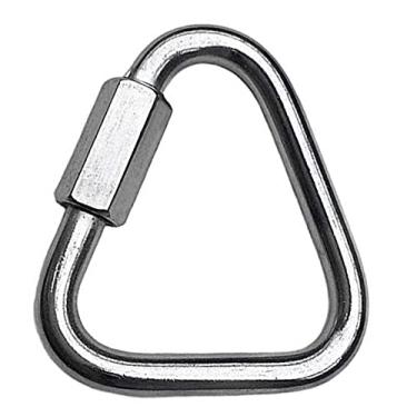 Imagem de MarineNow Triângulo de grau marítimo Delta Quick Link de aço inoxidável 316 Escolha o tamanho e a quantidade (pacote com 01, 05 mm)