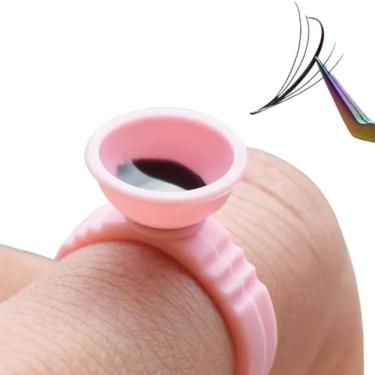 Imagem de Anel Porta Cola Para Extensão De Cílios Lash Designer 100Und