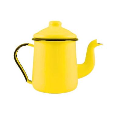Imagem de Cafeteira Tradicional 12 Esmaltada Amarela - 1100 ml - Ewel, Linha Mãe