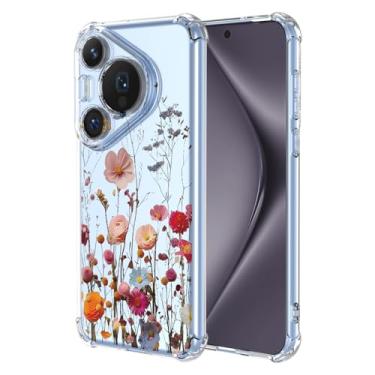 Imagem de RRXSYXL Capa para Huawei Pura 70 Pro com série de flores bonitas coloridas capa macia antiqueda para Huawei Pura 70 Pro, linda flor