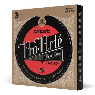 Imagem de Encordoamento Violão Nylon (3 Jogos) D'Addario EJ45-3D - D addario