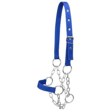 Imagem de Cabresto para Bezerro com Corrente SV5415 - Azul - Selaria Vertentes