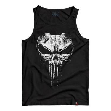 Imagem de Camiseta Regata Punisher Justiceiro Caveira Envio Imediato - KING OF G