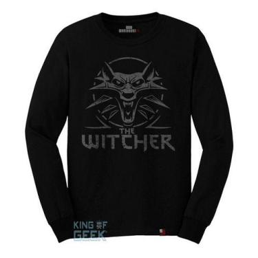 Imagem de Camiseta Manga Longa The Witcher Geralt De Rívia Geek - KING OF GEEK, 