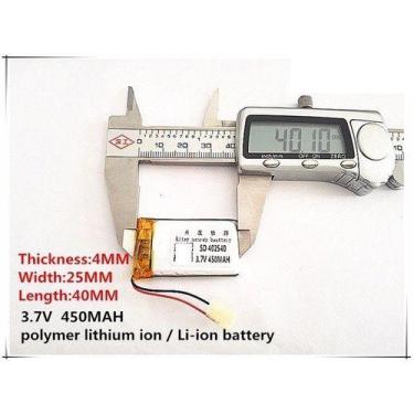 Imagem de Bateria  3,7v 450mah Com 2 Fios 4mm X 25mm X 40mm  402540 - - KMIG