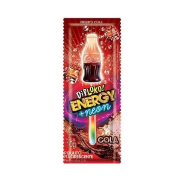 Imagem de Pirulito Neon Diploko que Brilha no Escuro Garrafinha  - Danilla foods