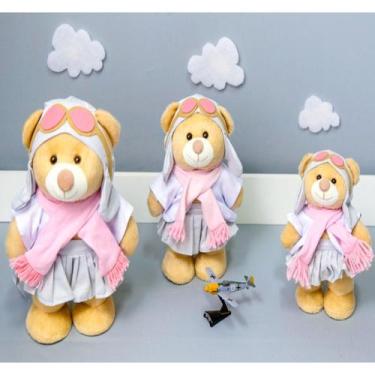 Imagem de Trio de urso aviador clássico amore - para nichos  - CKD CONFECCOES, B