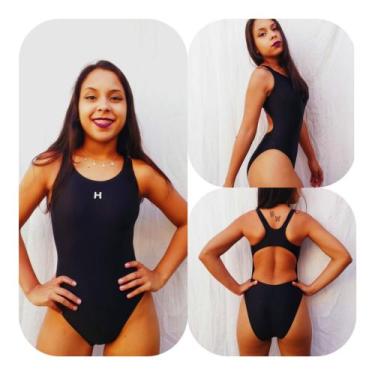 Imagem de Maiô Natação Preto ou Marinho Hidromania Rio Natação, Preto, GG