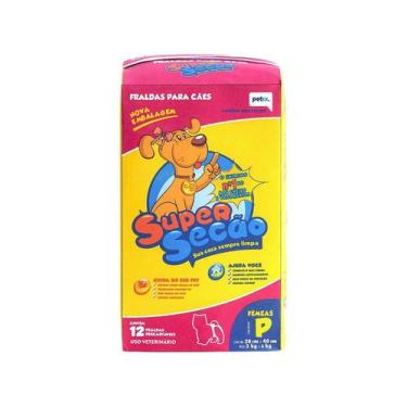 Imagem de Fralda Descartável para Cachorro Fêmea P - Petix Super Secão 12 Unidad