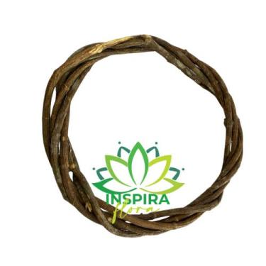 Imagem de Guirlanda Decoração Cipó Vime Redonda Tamanho M 40 Cm - Inspira Flora