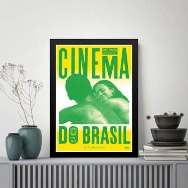 Imagem de Quadro Poster Cinema Do Brasil 24x18cm - Quadros On-line, Moldura bran