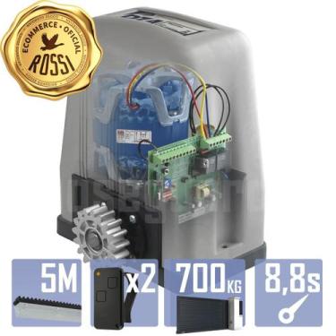 Imagem de Kit Motor Alta Rotação Rossi DZ4 VIP 5m Crem 2 Control Portão 700Kg, 1