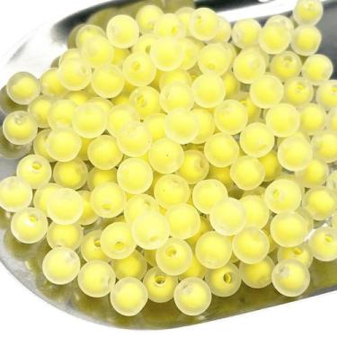 Imagem de Miçanga Bola Fosca 8mm Com Miolo Colorido Candy Para Pulseira Infantil