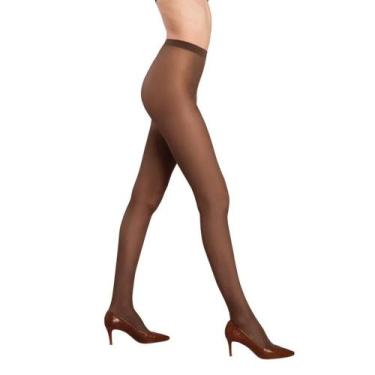 Imagem de Meia calça fio 20 loba opaca feminino ref: lob05898, Po de arroz, G