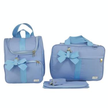 Imagem de Bolsa maternidade de luxo azul - LET BABY BOLSAS MATERNIDADE