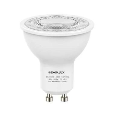 Imagem de Lâmpada LED Dicróica 4,9W Luz Amarela Bivolt Empalux, Dicróica , Luz A