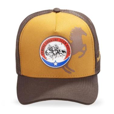 Imagem de Boné Sertanejo Cavalo Country Cowboy Telinha Unissex Team Roping - Pam