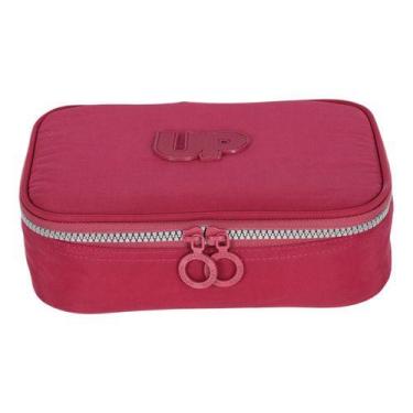 Imagem de Estojo Nécessaire Escolar 100 Pens Up4you Tactel Crinkle - Luxcel, Vin