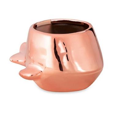 Imagem de Cachepot Baleia Rose Gold em Cerâmica 8619 Mart