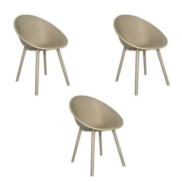 Imagem de Kit 3 Cadeiras Drops Fendi - Rivatti