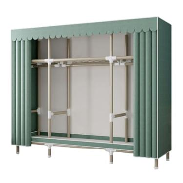 Imagem de Guarda-roupa Armário de guarda-roupa portátil simples armário de armazenamento autônomo rack de roupas armário de pé para casa fácil de montar armário