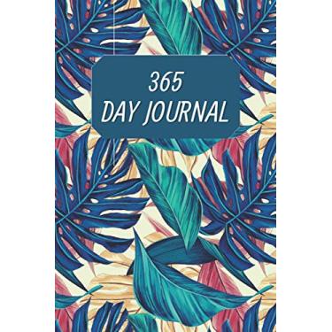 Imagem de 365 Day Journal - One Page A Day | Lined | Undated | 6x9 Daily Diary | Tropical Leaves Pattern Cover: Daily Diary for 365 days of Journaling. Gift for Family and Friends