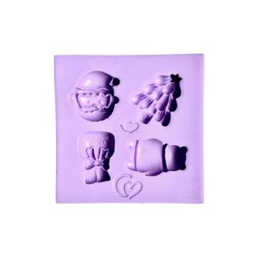 Imagem de Confeitaria dos moldes, F1801 MOLDE DE SILICONE NATAL CONFEITARIA BISCUIT