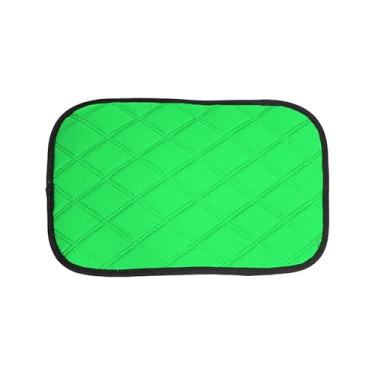 Imagem de FH Group FH1053GREENDM-AVC almofada de console central Neosupreme resistente à água capa protetora de caixa de assento preta para a maioria dos carros, SUVs e caminhões