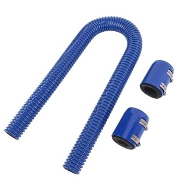 Imagem de Kit de Mangueira de Radiador de Aço Inoxidável Flexível de 36 Polegadas Com Braçadeiras de Boleto Universal Flex Radiador Refrigerante Mangueira de água Acessórios para de (Azul)