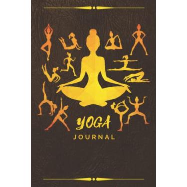 Imagem de Yoga Journal for Women: A Beautiful Hardcover Yoga Meditation Journal Notebook for Women - Keep Track of your Daily Chakra Sessions, Yoga Asanas & ... Leather Design - [120 Pages, 6X9 Inches]
