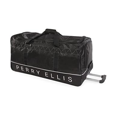 Imagem de Perry Ellis Bolsa esportiva extra grande 88,9 cm - A335, preta, Preto, Bolsa esportiva extra grande de 88,9 cm - A335