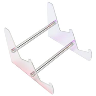 Imagem de Suporte de Teclado Acrílico, Suporte de Teclado Mecânico de Exibição Suporte Acrílico Transparente para Três Rack de Armazenamento de Teclado (Camada Dupla)