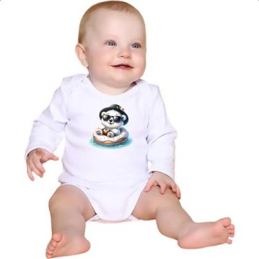 Imagem de Body intantil Urso polar na boia - Alearts, P