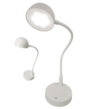 Imagem de Luminaria Abajur de Mesa Touch Led 3 Tons Flexivel USB Bateria Recarregavel Quarto Sala Cabeceira Escritorio Iluminaçao Decoraçao