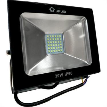 Imagem de Refletor De Led Upled Eco 30W. 6500K. 2700Lm Ip66 Preto Bivolt - LBR
