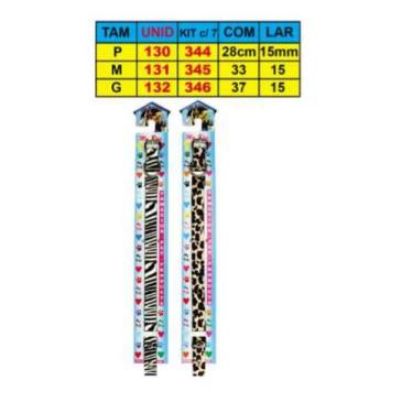 Imagem de COLEIRA PLT ZOOPET - 1 Unidade - Ideal Pet, Oncinha, G